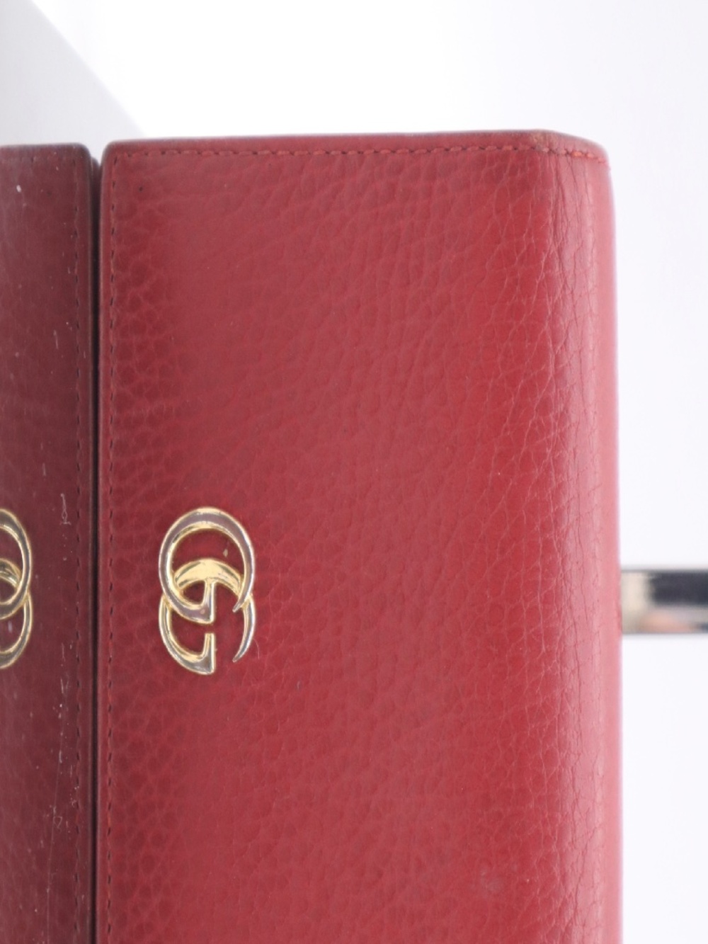 Gucci GG Marmont Red Leather Compact Wallet